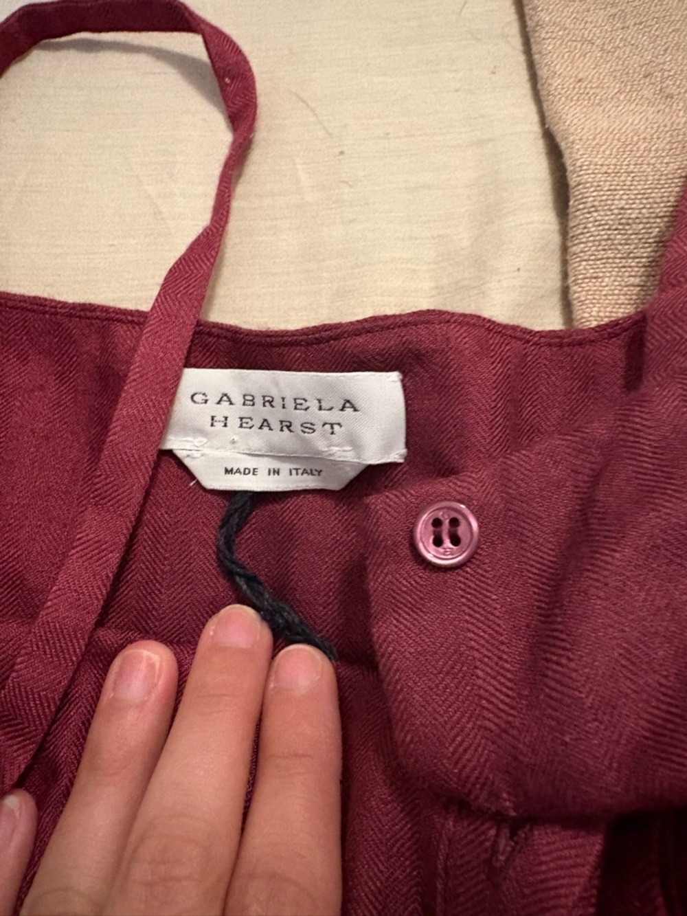 Gabriela Hearst Ombre Maxi Dress in Wine and Lavender - Picture 2 of 4